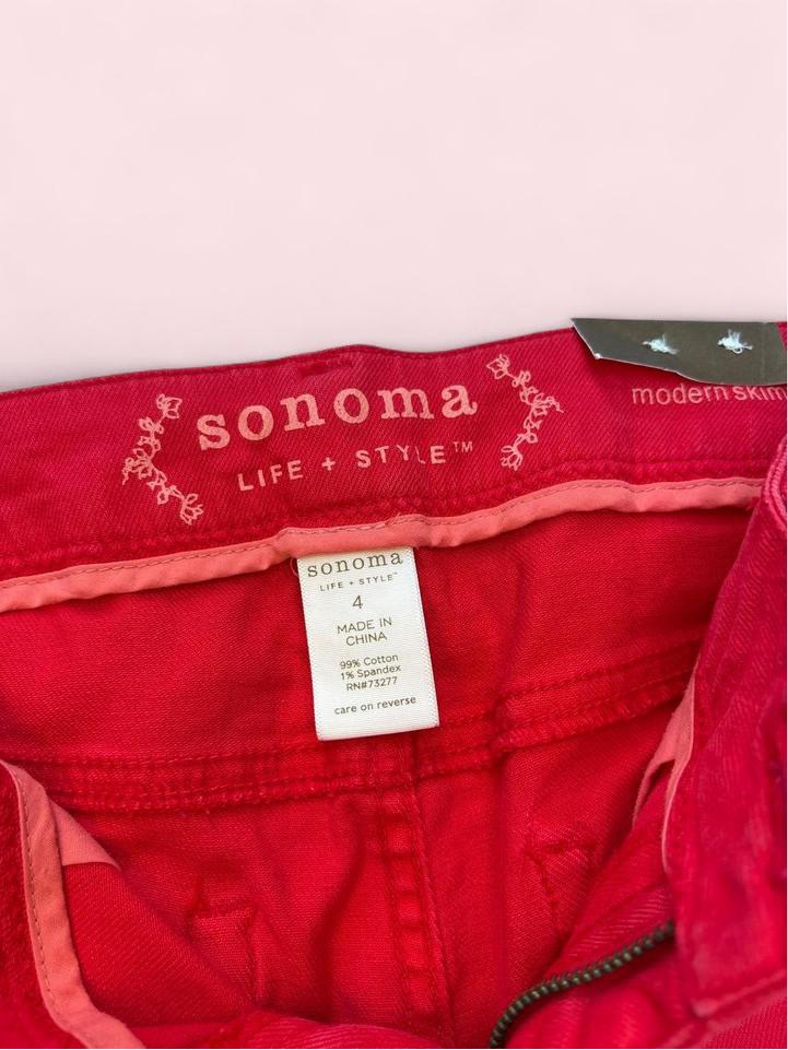 Sonoma Bright Coral-Pink Women's Shorts — image 3 of 6